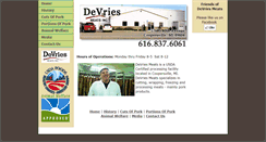 Desktop Screenshot of devriesmeatsinc.com